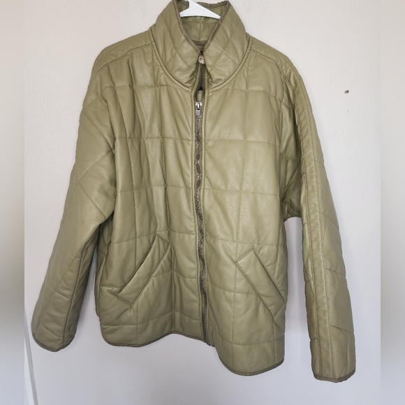 New free people Dolman Quilted Vegan Jacket - Picture 2 of 4